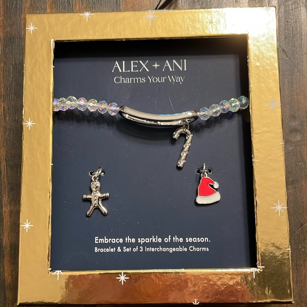 Alex + Ani Charms Your Way - Bracelet & Set of 3 Interchangeable Charms - NWOT